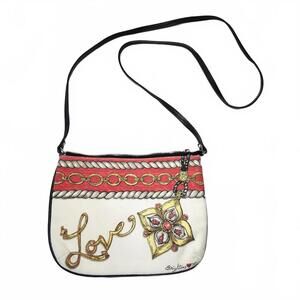 Brighton Crossbody Bag with Love and Chain Print